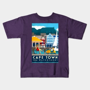 Vintage Travel Poster - Cape Town Kids T-Shirt